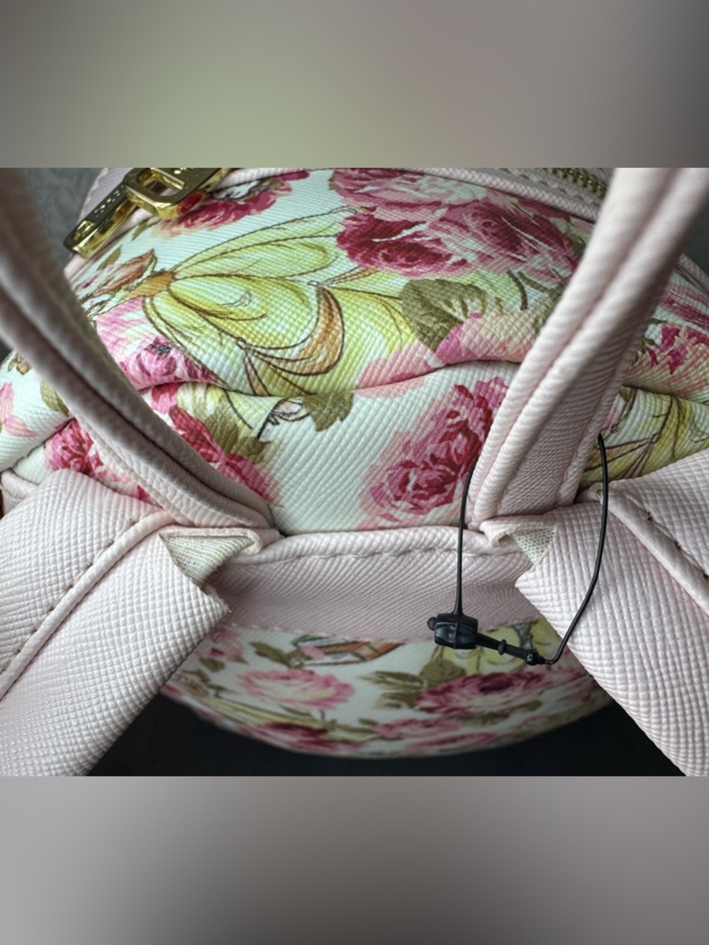 Loungefly Disney Belle Floral Mini Backpack Beauty & The Beast Pink Preloved - Picture 4 of 9